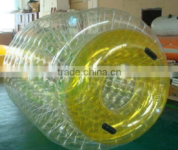2016 funny inflatable water roller/ water walking roller/ water roller ball price/ inflatable water running ball