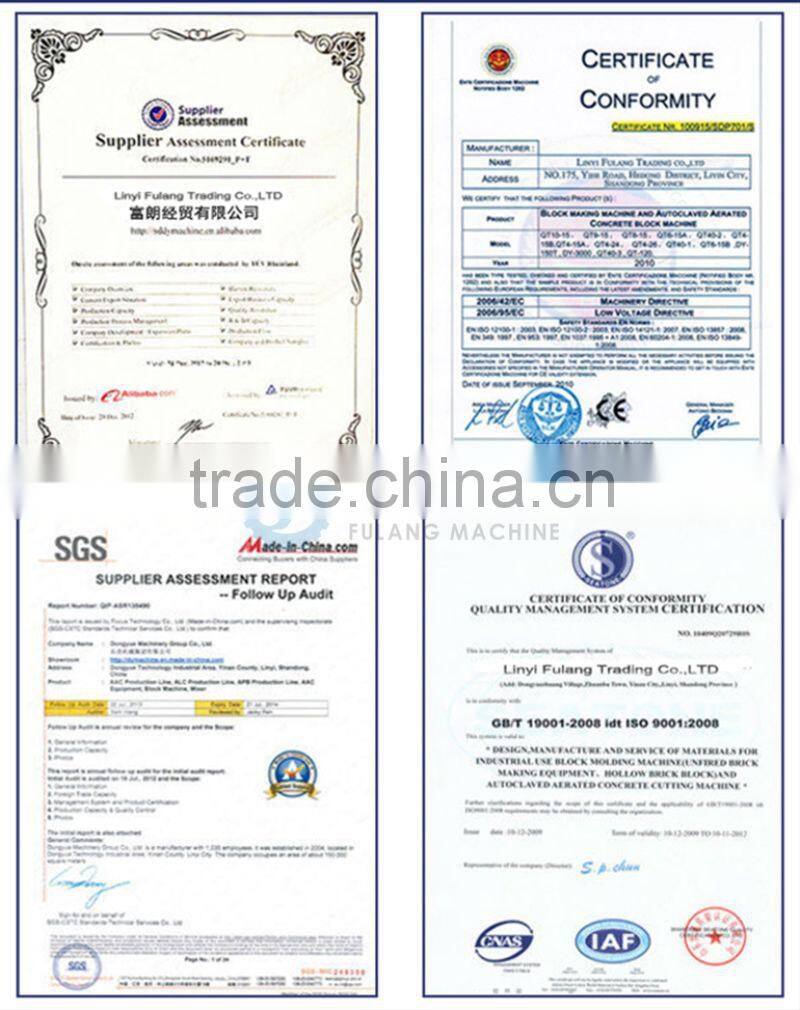 Factory Supplier QTF40-2 manual cement concrete block