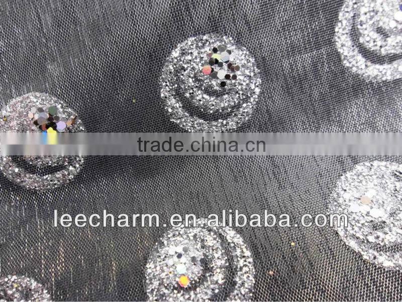 Spray Paint Sequin Metallic Fabric