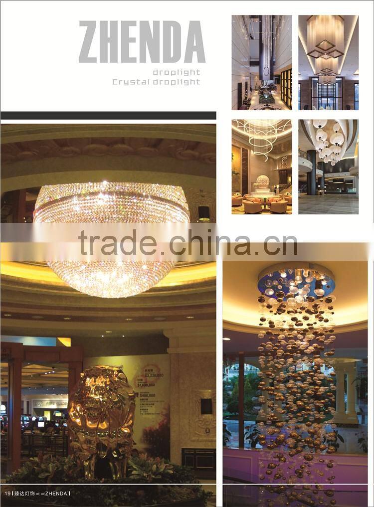 Contemporary indoor lighting crystal light ceiling lamp chandelier lighting