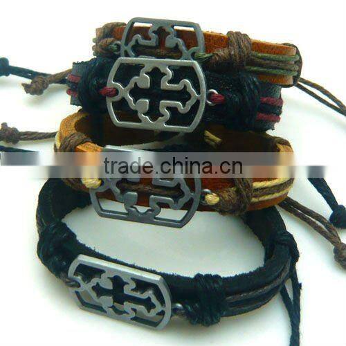 Professional leather production,lovers common used bracelet jewellery colored print with an arrow wearing heart AL0041