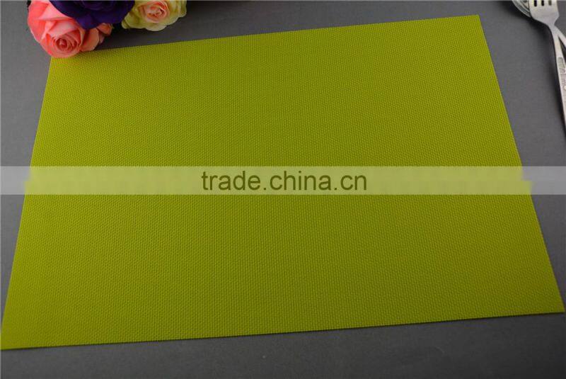 Table decoration PVC gold placemat solid color pure color bright color grass green placemat 45*30cm