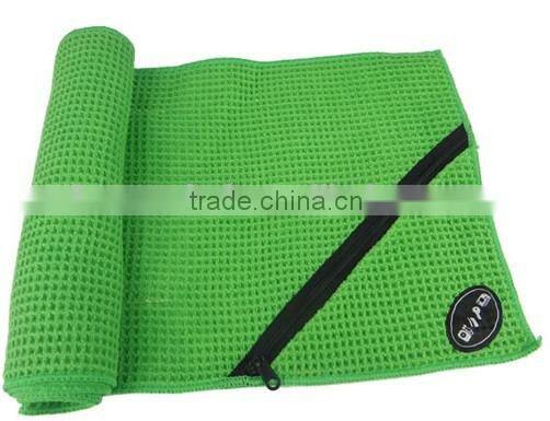 Microfiber sport sex towel manufacturer waffle pattern