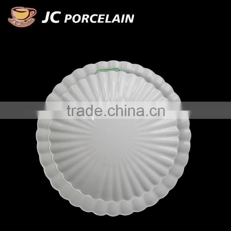 round tableware food warming/divider/serving plate