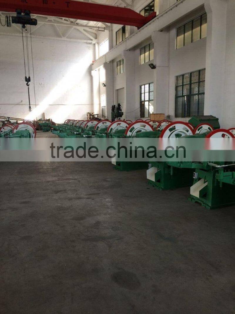 Wire drawing machine for making nail