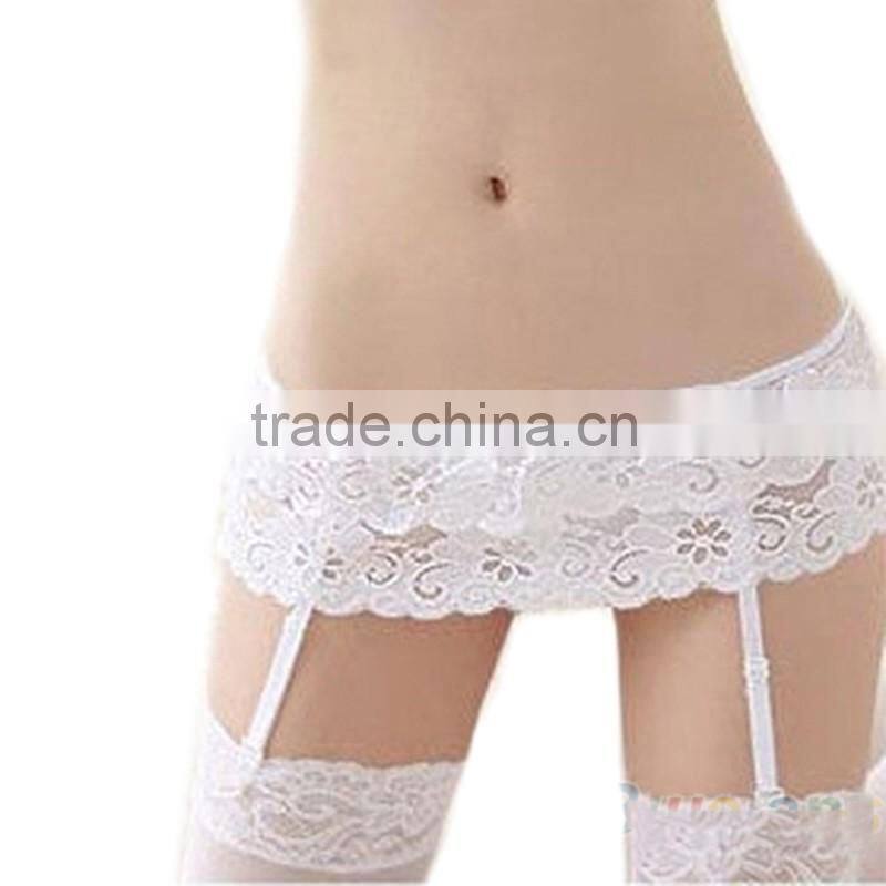 Summer Style Black Sexy Lady 1pcs 2 Layer Floral Lace Garter Belt Suspender Lingerie Skirt Stocking Free Shipping wholesale