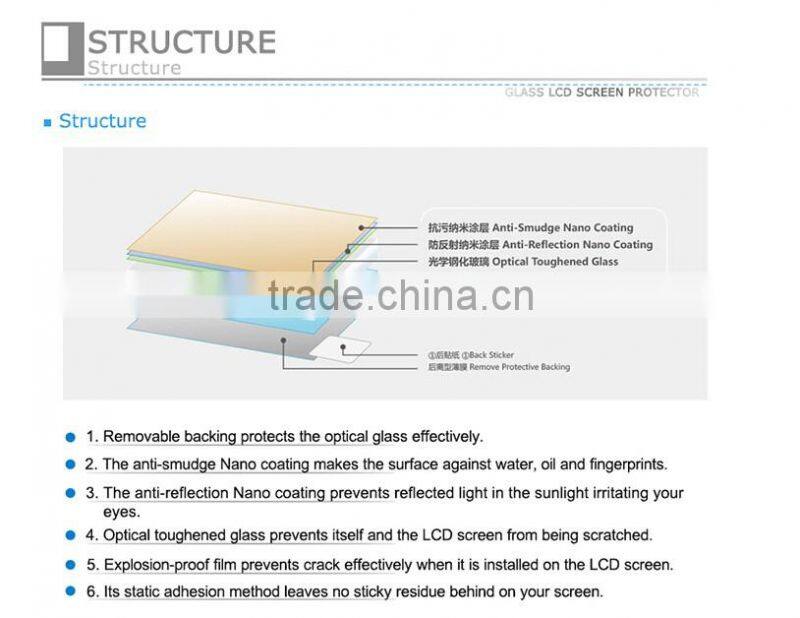 2.5D Round Edges Glass Screen Protector LCD Protector 9H GSP-XPRO2 Camera Screen Protector