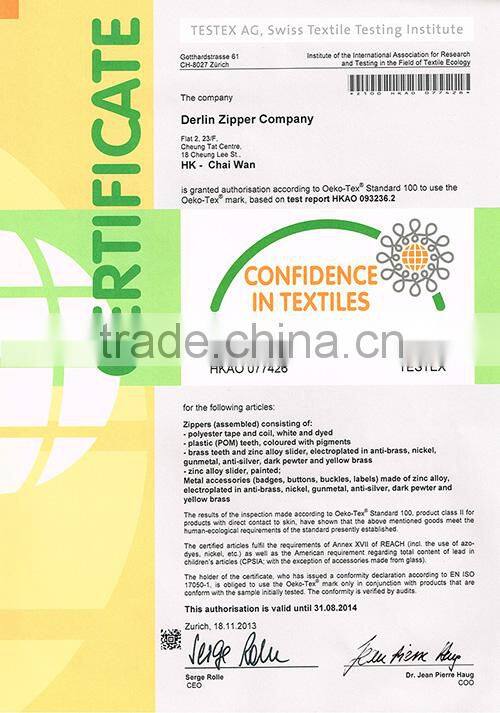 DERLIN Garment Accessories & Zipper