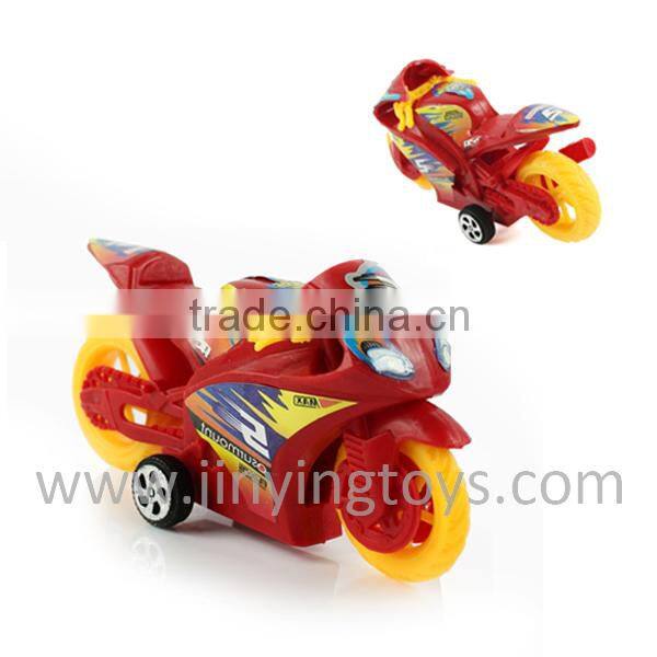 Pull back plastic toy mini motorcycle with EN71