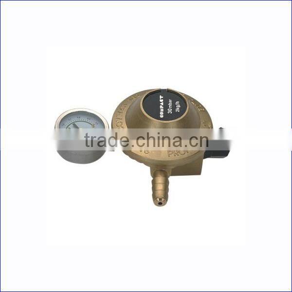 High Quality Auto LPG Regulator Valve with Meter, Zinc Alloy Gas Valve with Child Lock Switch