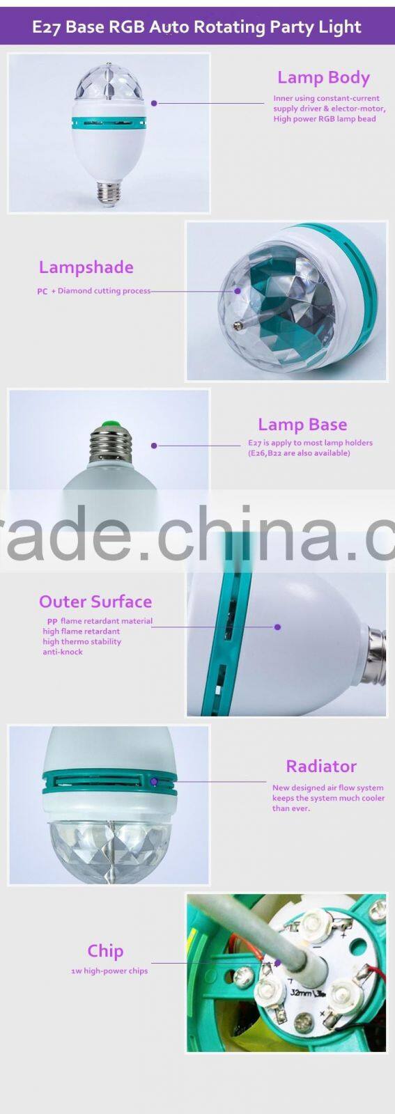 Home Party Mini Disco Laser Outdoor Christmas LED Rotating Lights