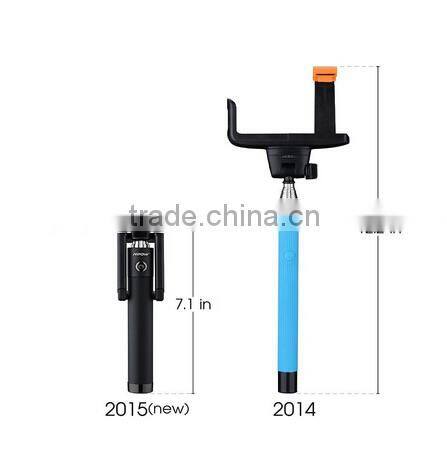 Selfie Stick 2015 Fashionable Wireless Mbile Phone Monopod Selfie Stick Bluetooth Monopod