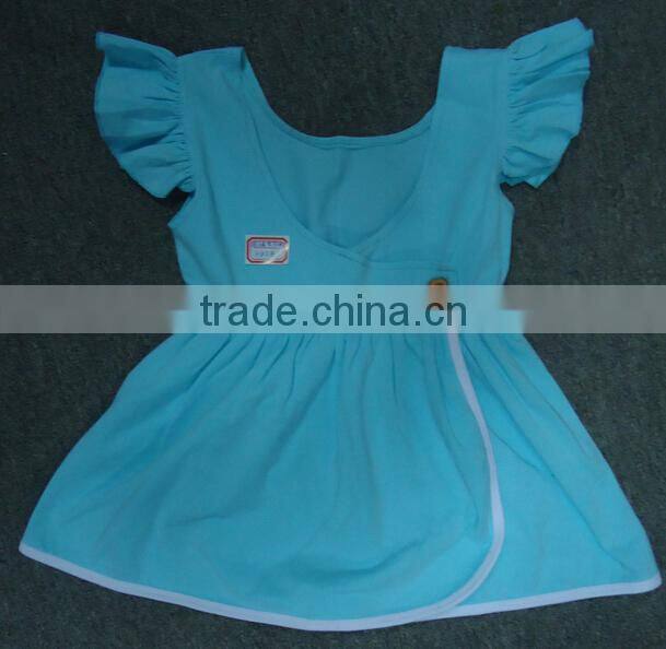 Unique Fun kids girls t shirt flutter sleeves t shirt kids wholesale