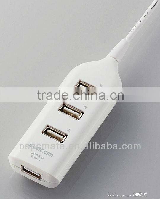 High Speed 4 Port USB 2.0 HUB Splitter Expansion PC Laptop Adapter