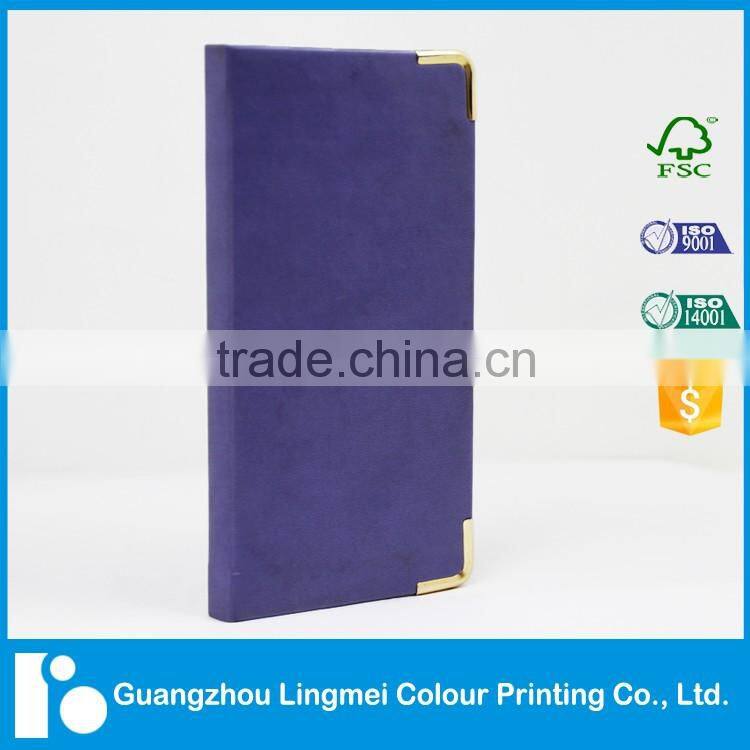 Pile coating hard cover personized design A5 notebook printing