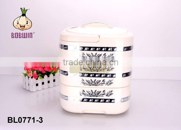 3 Layer Stainless Steel Inner Abs food warmer hot pot