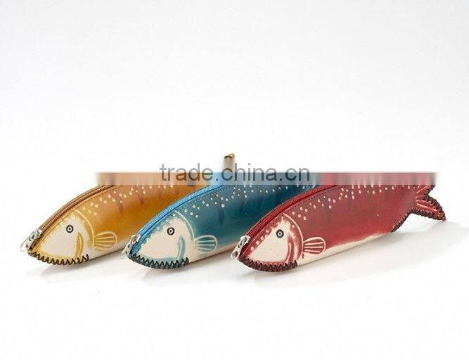 Pencil bag,leather pencil bag ,zipper pencil bag