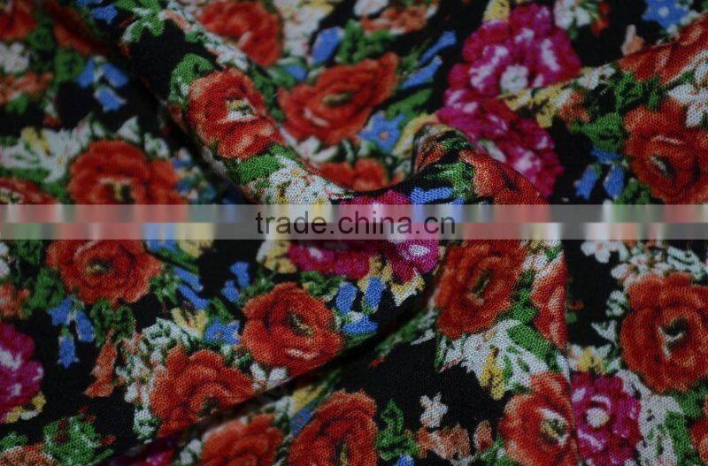 Rayon Viscose Weft Crepe Print Ladies Dree Fabric