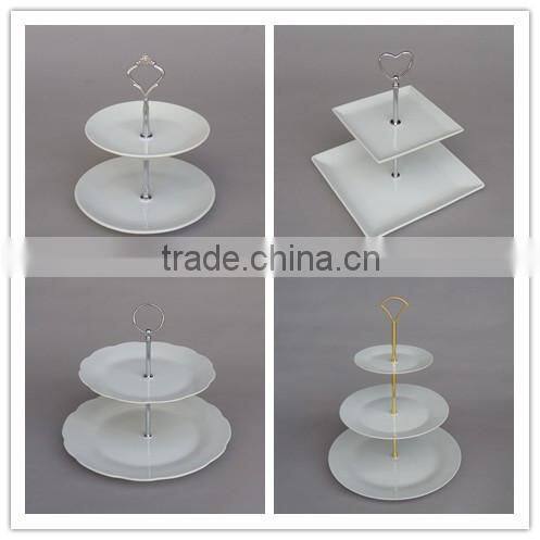 Ceramic cupcake stand, three tiers cupcake and dessert stand