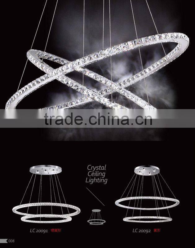 Epistar White Square Acrylic Pendant LED Chandelier for Home