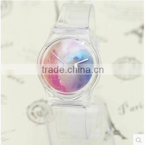 wholesale custom luxury silicone jelly watch