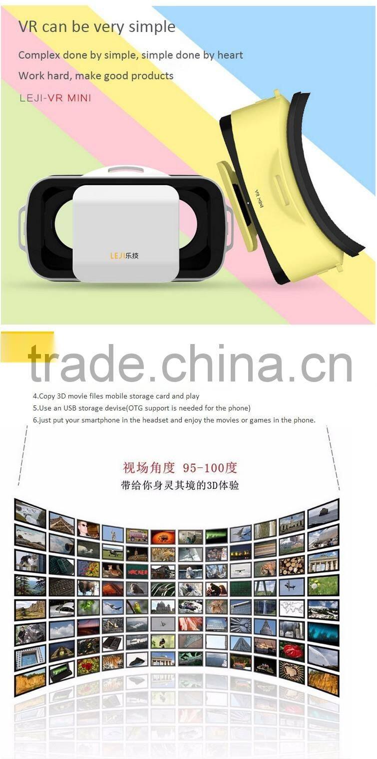 2016 Smart Vr Box Vr Mini 3d Glasses Video LEJI Vr Glasses