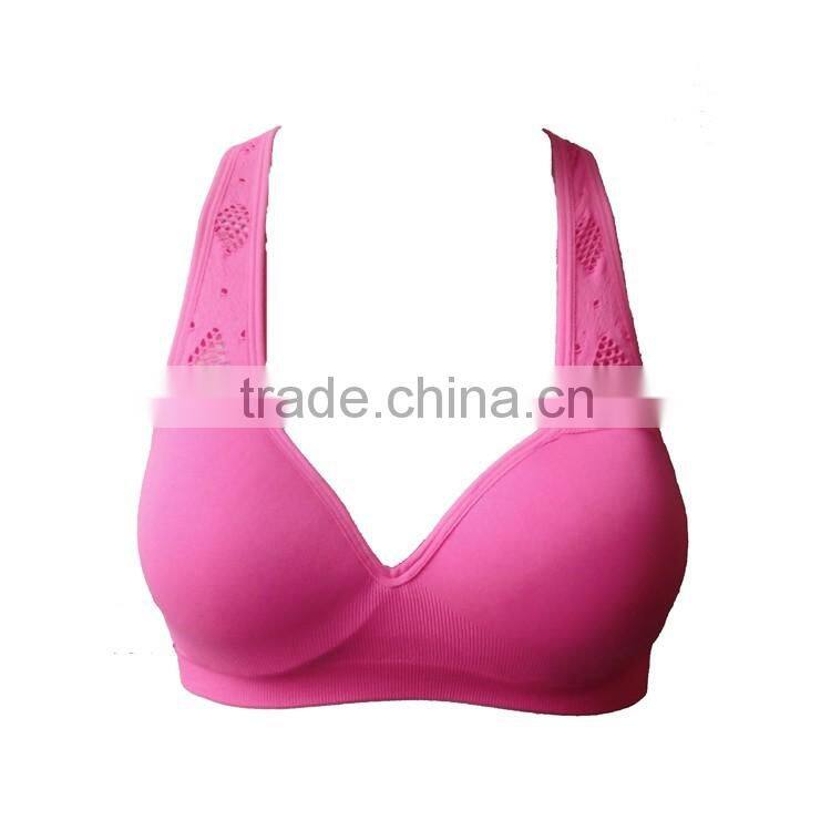 Seamless Breathable Mesh Yoga Vest Bra Women
