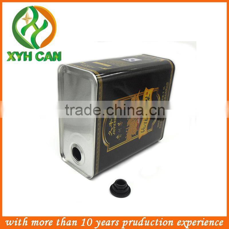 Accept Custom Order oliver oil packing tin /oliver oil tin cans plug lid