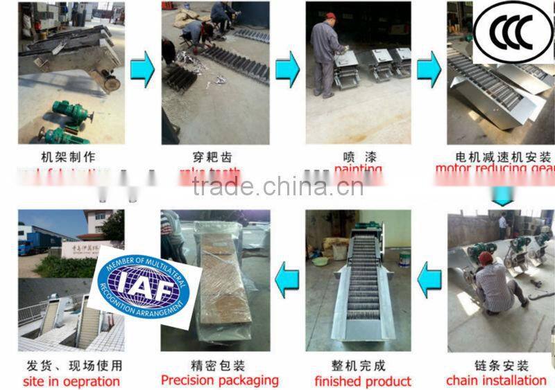 YM motorized rake bar screen machine.