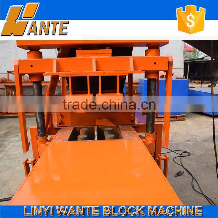 2015 new design WT1-10 brick machine for making interlocking hollow blocks