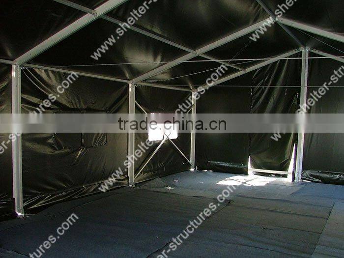 Green color MPT series shelter military tent for sale exported in chile