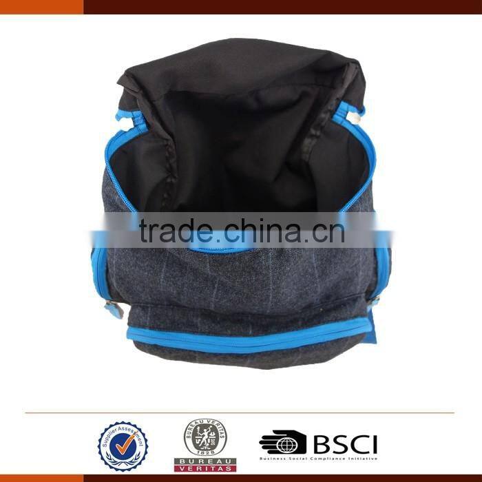 Customizable Plain Cotton Square Backpack College Bag