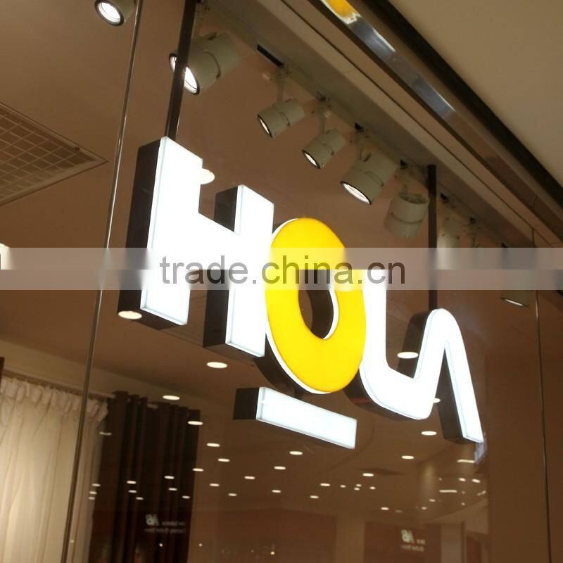 ACP signage Raised letter sign ,3D Metal SS Acrylic LED Premium sign board ,Display backlit illuminated sign