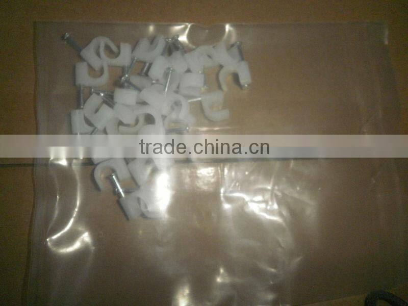 white circle nail wire clip 22mm packaging as customer requested