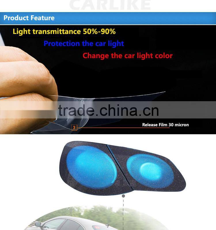 12"x394" New Arrival High Grade Glitter Light Black Car Headlight Wrap Film