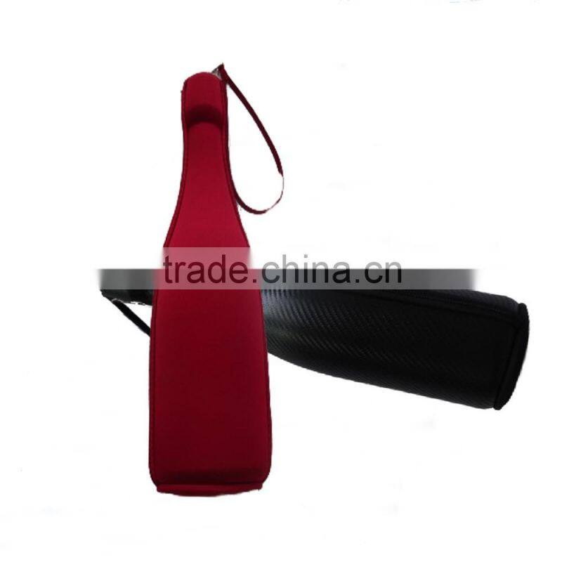 custom fancy eva wine bag leather waterproof wine carrier