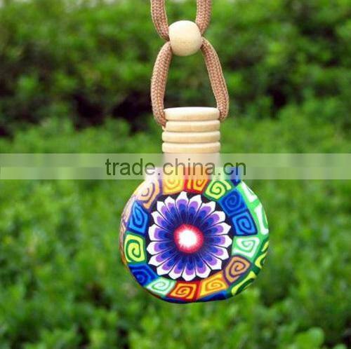 Hanging car perfume bottle