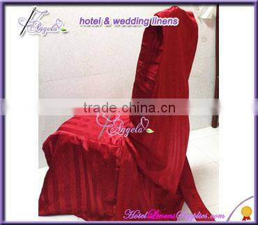red square top chair covers with side pleats and two wings for dining chairs