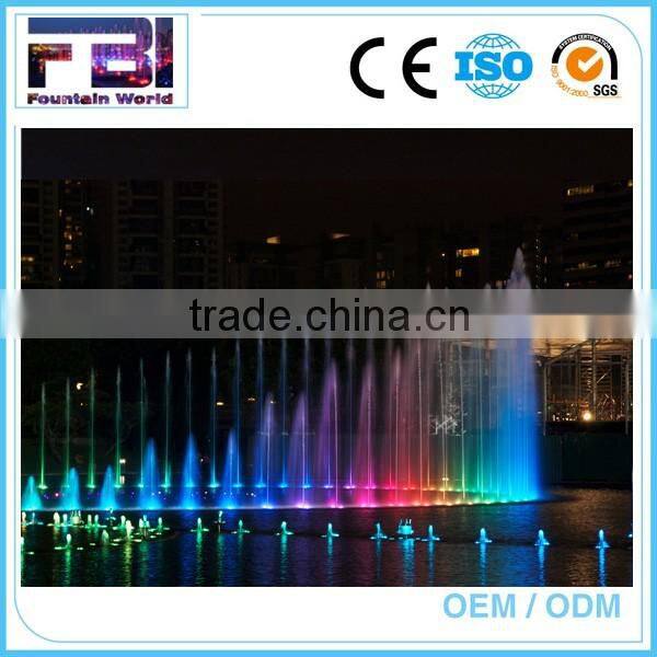 Outdoor High Polish decration lighted sphere shape garden fountain