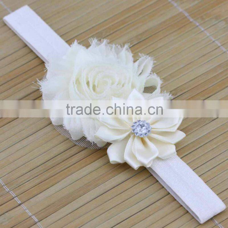 Newborn Baby Girls Flower Headband Soft Elastic Band Headwear Hair Accessories