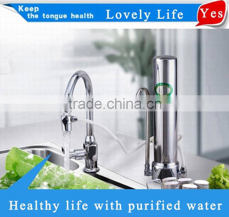 2015 best home non-electric counter top water filter Oem Mineral Water Purifier