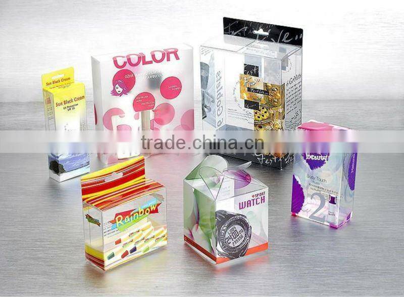 Hot sale transparent plastic packing box for comestic