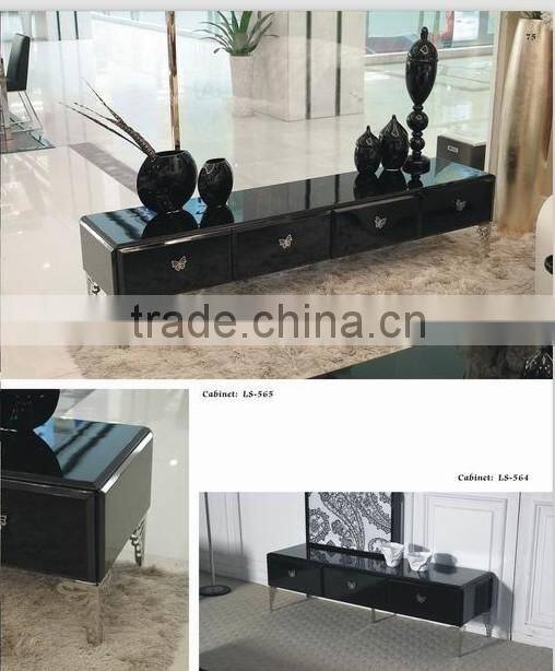 Stainless steel leg floor TV cabinet (LS-565)