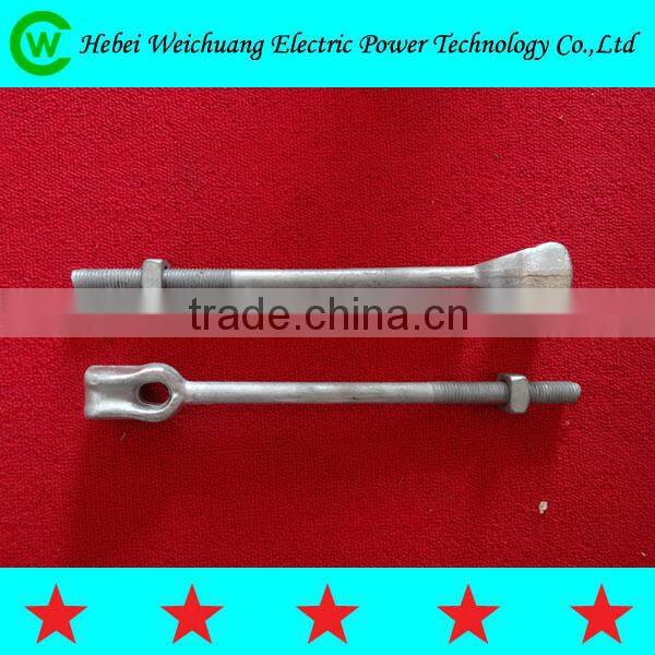 galvanized steel anchor ground rod /line fitting