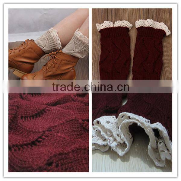 Wholesale girls boot socks,bulk children's leg warmer,lace boot cuff socks,leg warm socks,leg warmer