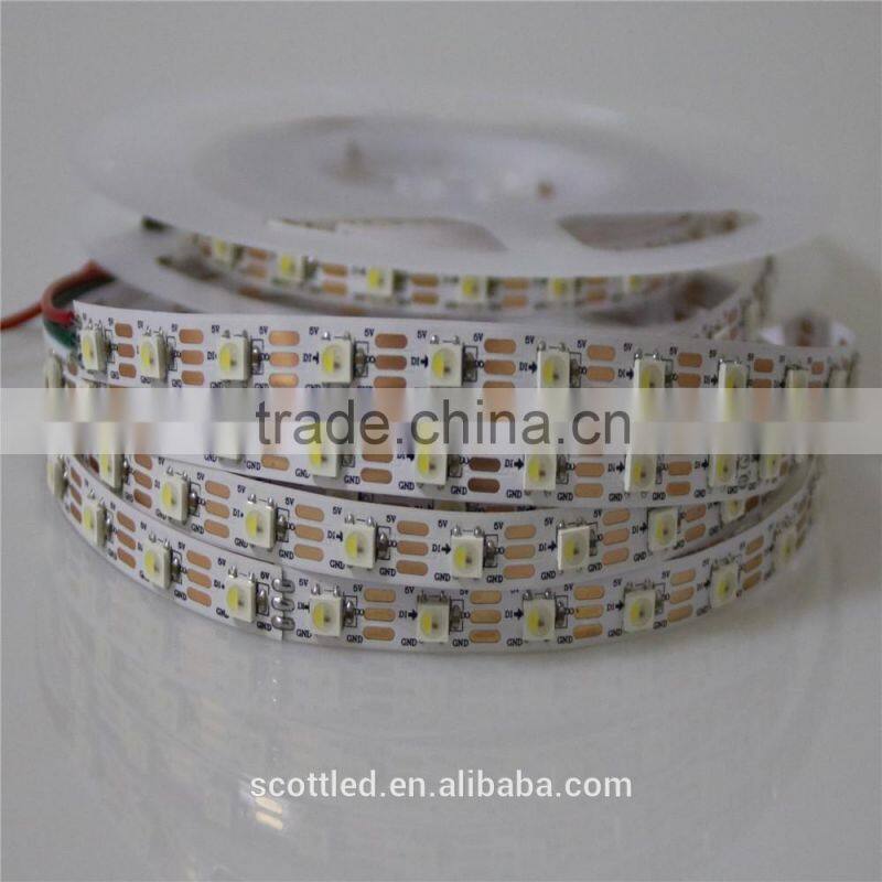 2016 New product RGBW 5V built in IC 30leds/m 60leds/m 72leds/m digital SK6812 led strip