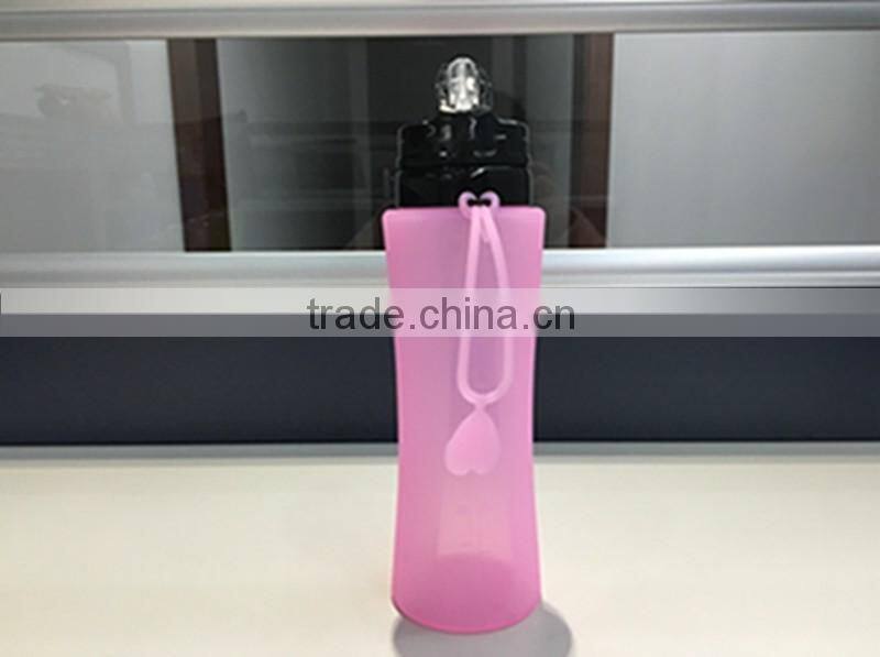 750ml & 500ml silicone water bottle, BPA free collapsible water bottle,