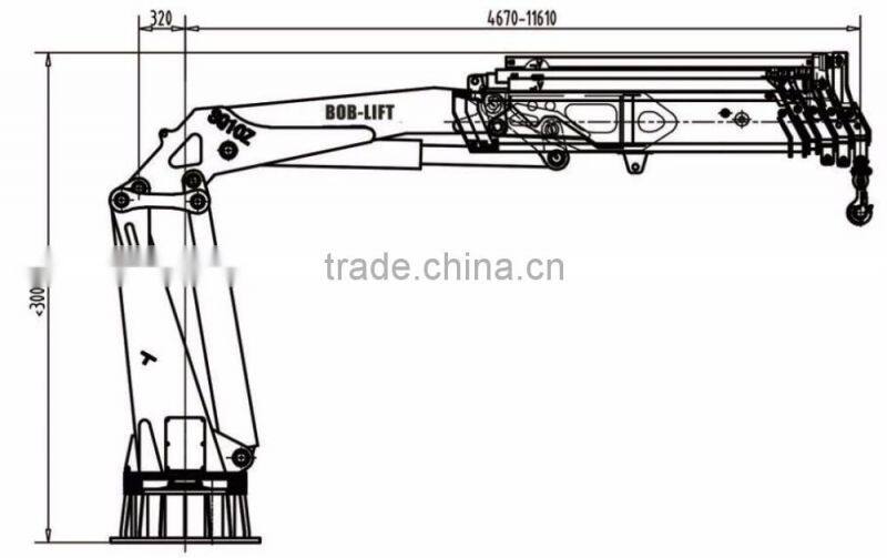 10 tons Marine knuckle boom crane (1-16 ton available)