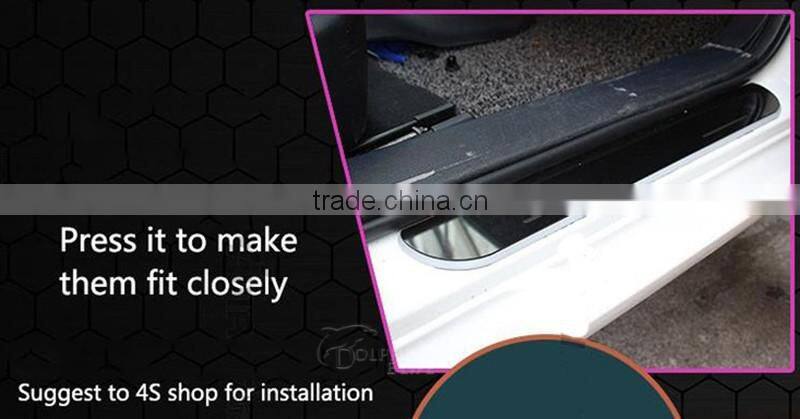 1 Pair Car LED Flash Door Sills Moving Scuff Plate Light Front Door For Volkswagen Golf Mk6 6 2009-2013