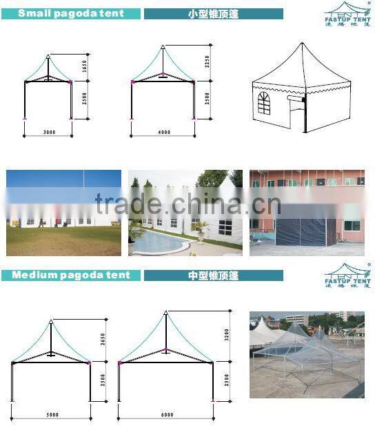 PVC Pagoda Tent with Arched Window